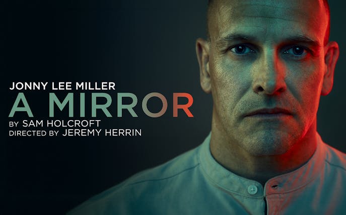 Play poster for "A Mirror" by Sam Holcroft, directed by Jeremy Herrin.