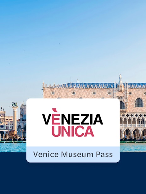 Doge's Palace and St. Mark's Campanile viewed from the canal in Venice.
