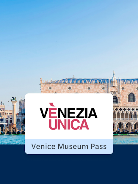 Doge's Palace and St. Mark's Campanile viewed from the canal in Venice.