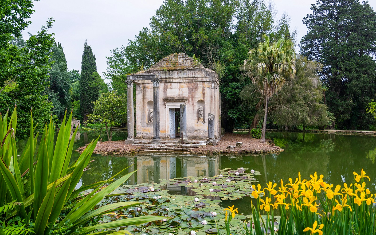The English Garden at royal palace of caserta