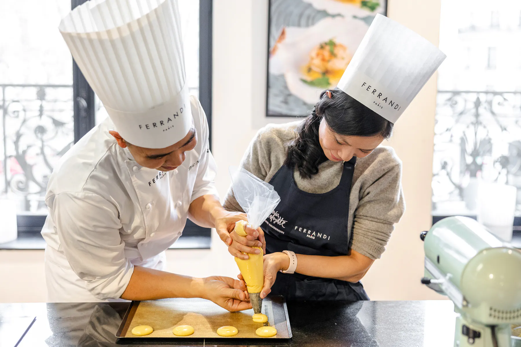 Paris French Dessert-Making Class with Wine and Cheese Tasting Image 6