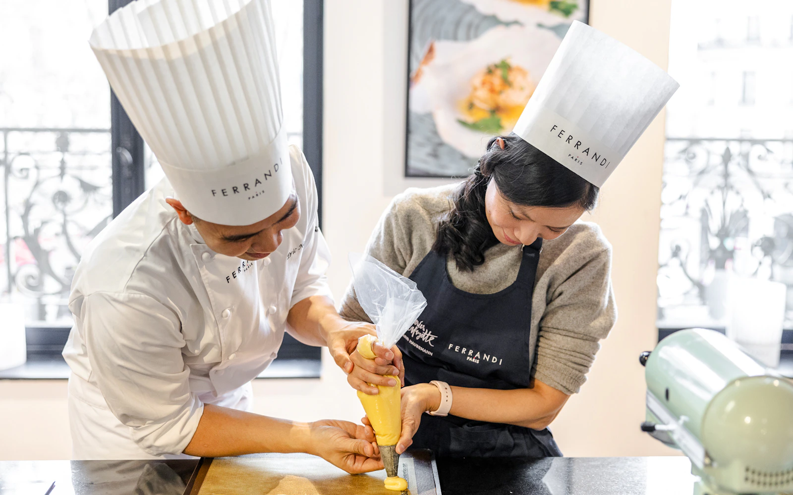 Paris French Dessert-Making Class with Wine and Cheese Tasting Image 6