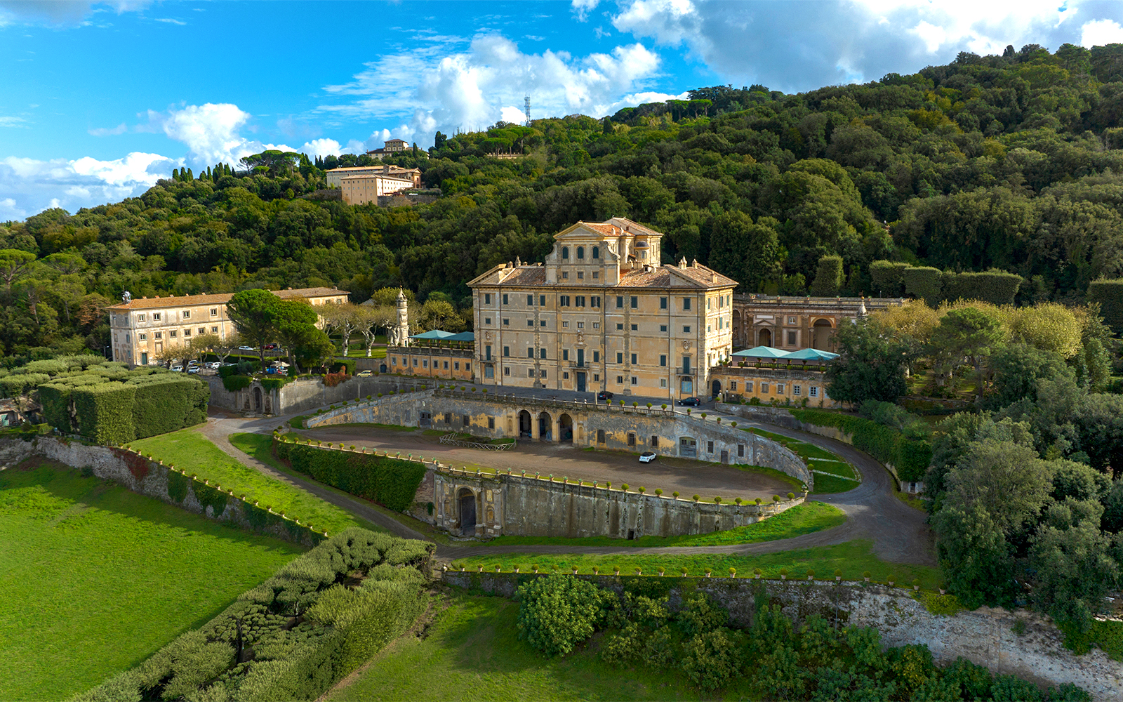 Frascati vineyard in the Italian countryside.
