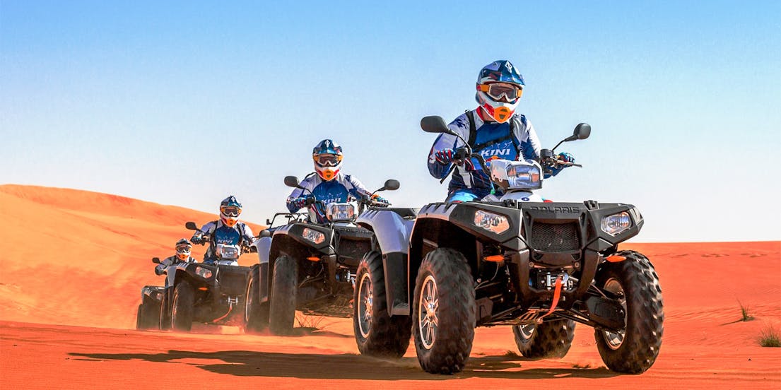 Safari dans le désert + session de quad