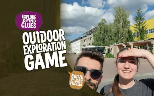 Outdoor exploration game in Brașov with clues and puzzles.