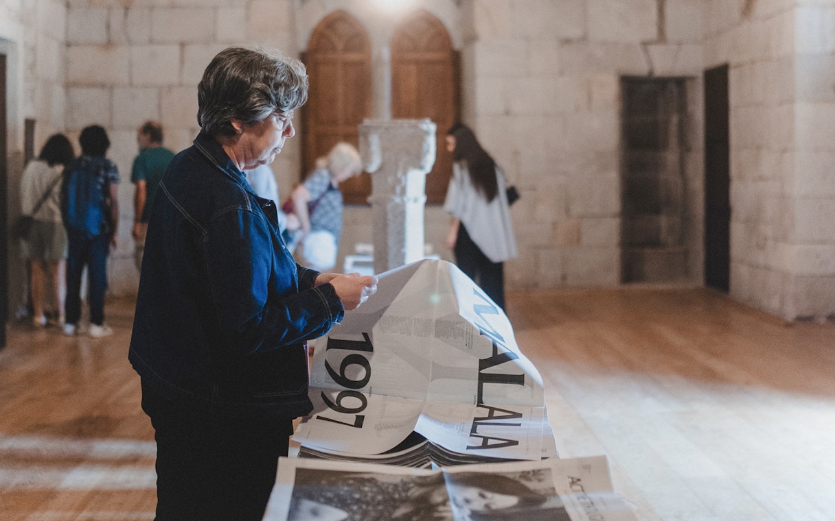 Visitors exploring exhibits at Lello Foundation Museum.
