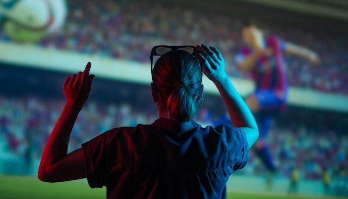 cinema experience showcasing FC Porto match