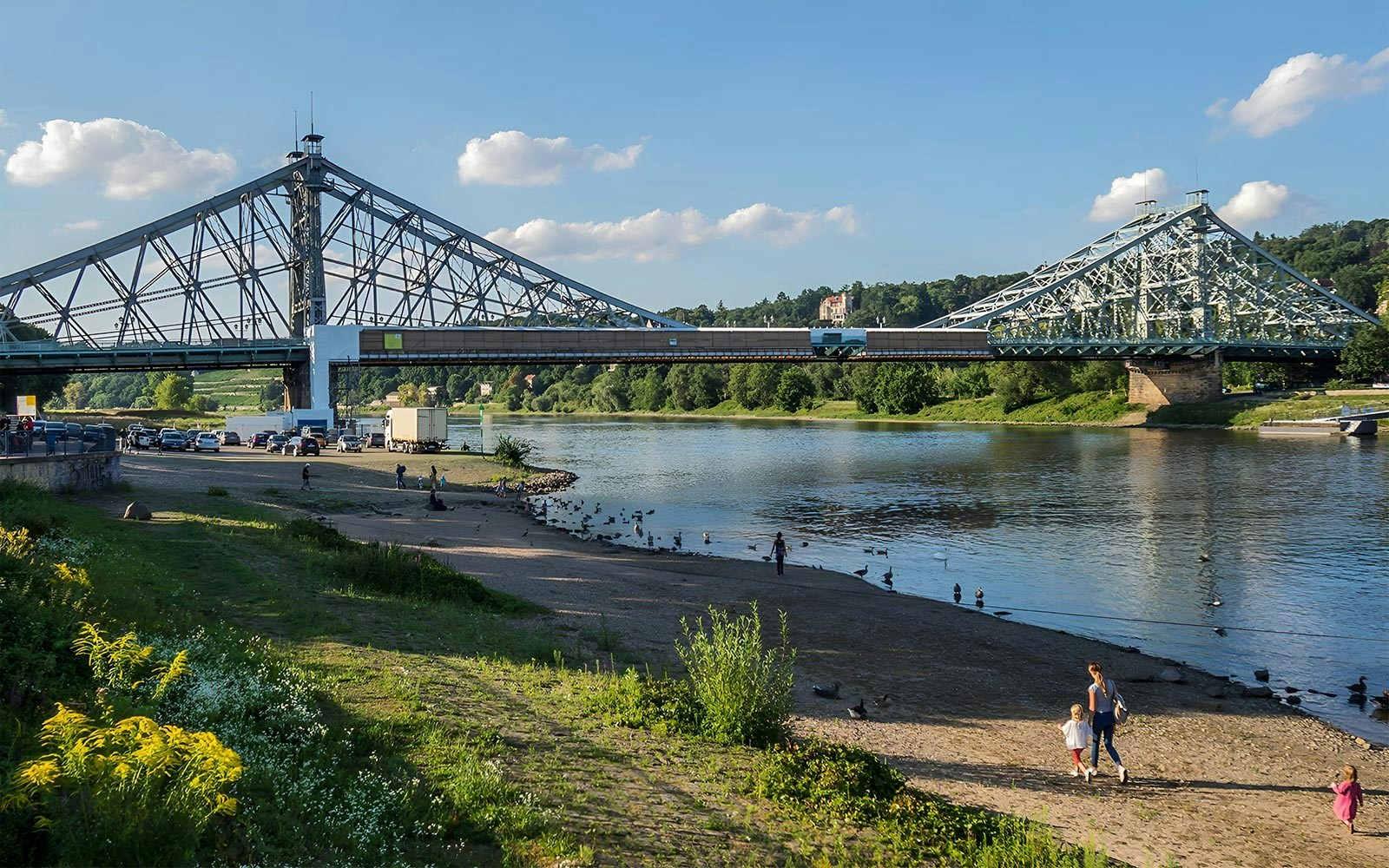 Blue Wonder Bridge Dresden