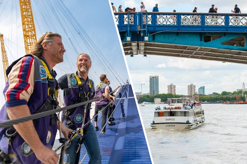 Kombination: Biljetter till klättring på O2-arenan + flexibel Thameskryssning