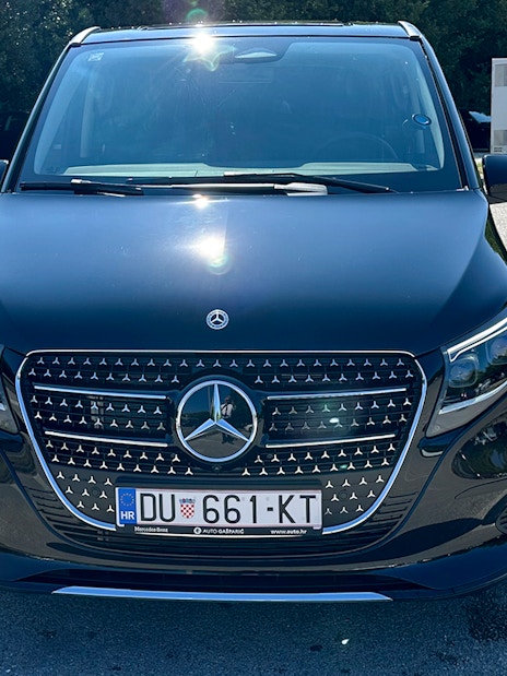 Luxury car for transfers on Private Day Tour from Split.