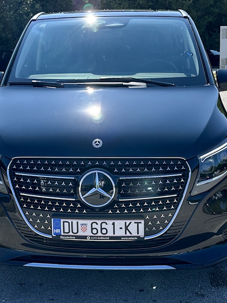 Luxury car for transfers on Private Day Tour from Split.