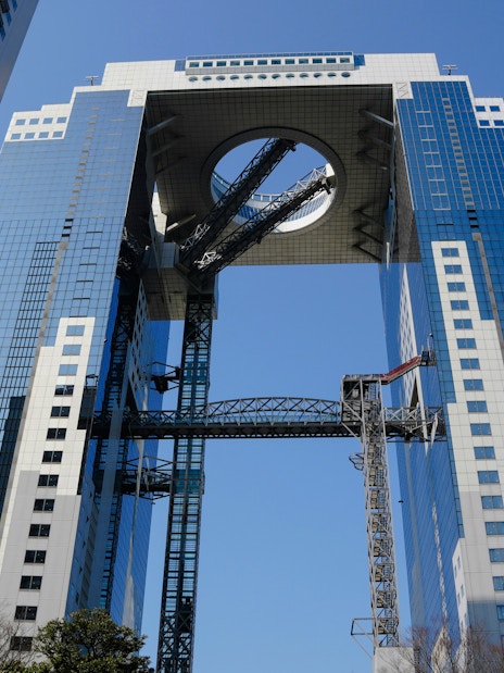 Umeda Sky Building with floating garden observatory in Osaka, Japan.