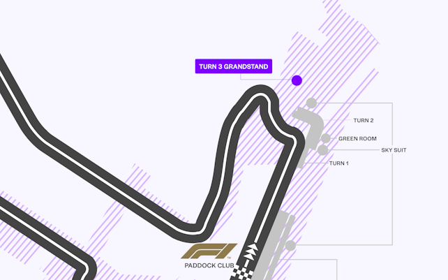 Tribunes voor de Grand Prix van Singapore