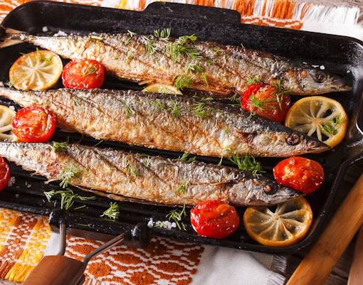 seasonal grilled sanma