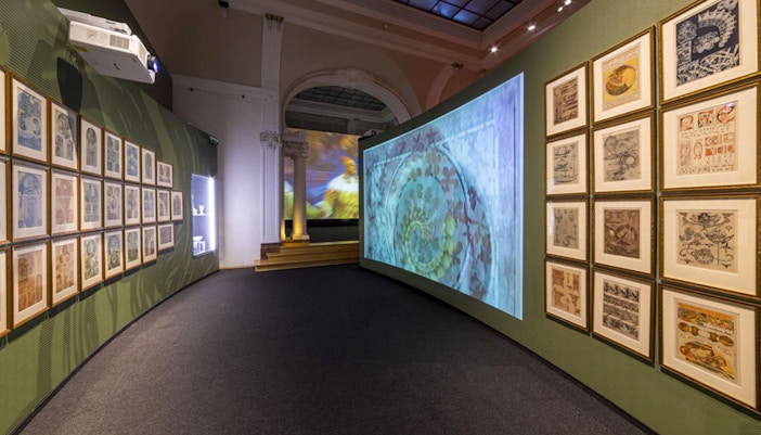 Explore interactive exhibits at the Mucha Museum