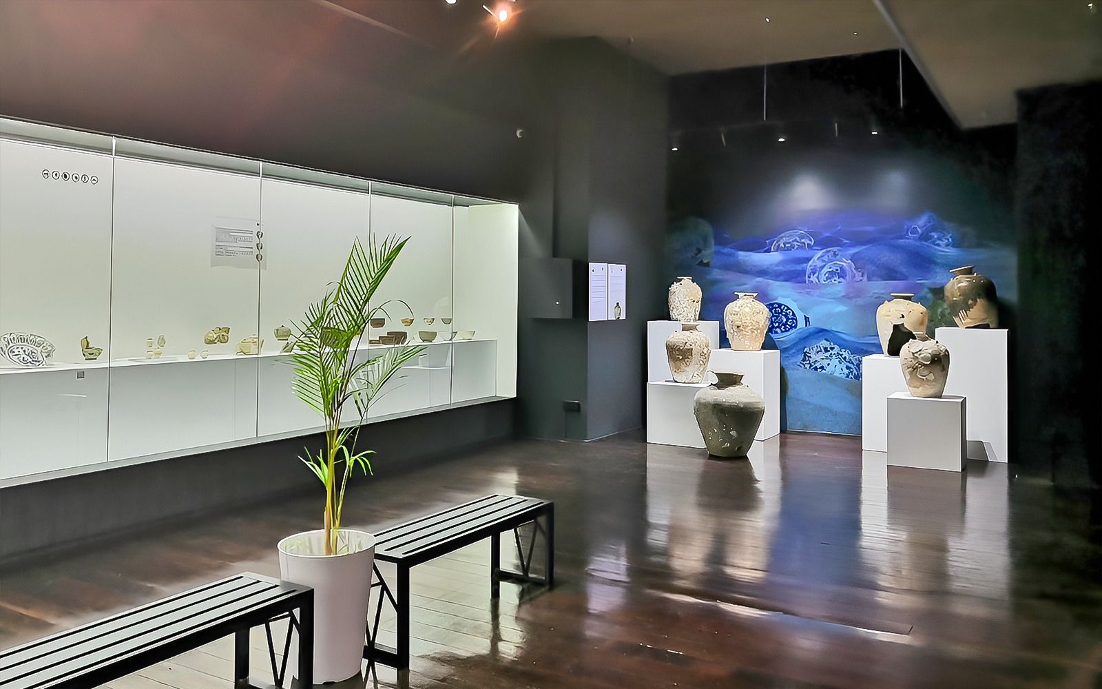 Ceramic artifacts displayed at Straits and Oriental Museum, Penang.