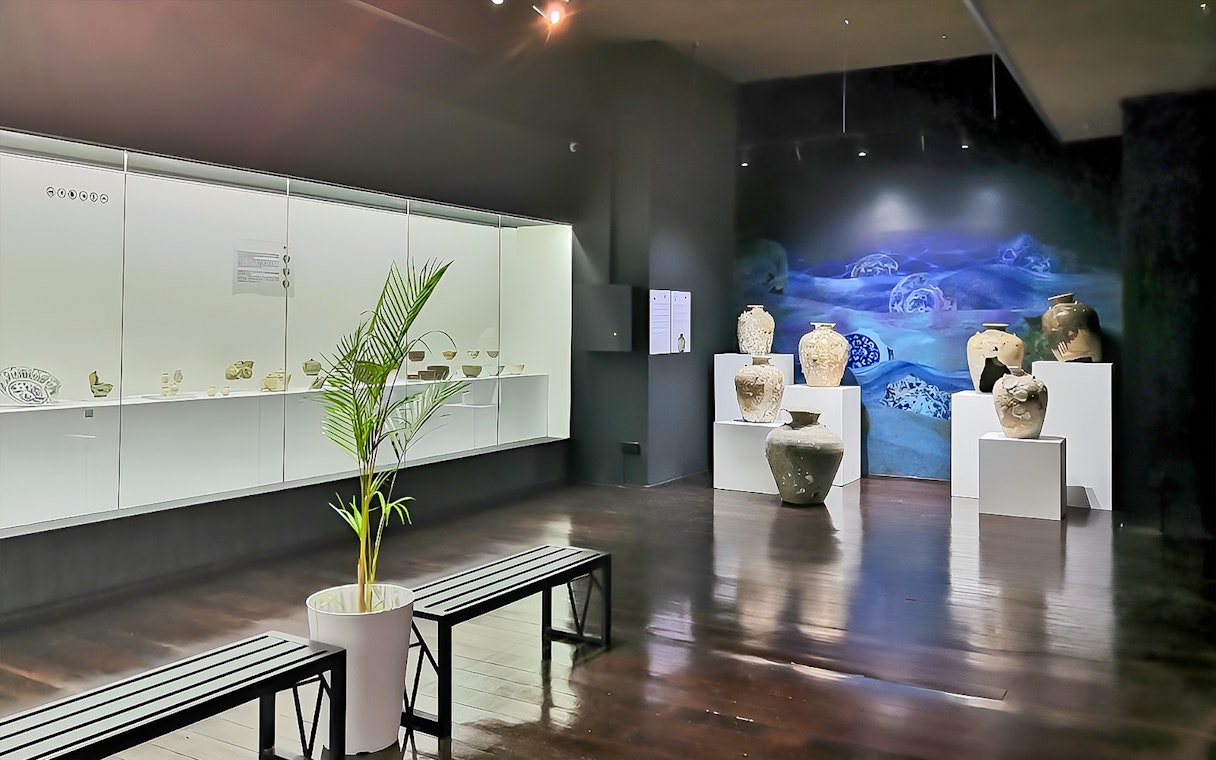 Ceramic artifacts displayed at Straits and Oriental Museum, Penang.