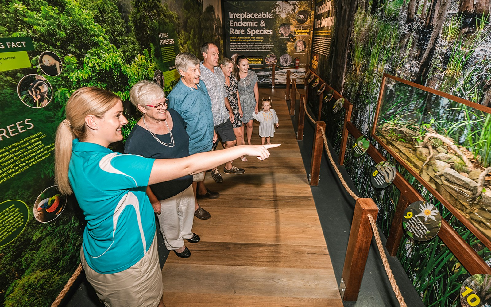Guests on the Cairns Aquarium by Twilight Tour