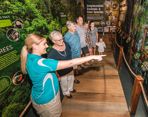 Guests on the Cairns Aquarium by Twilight Tour