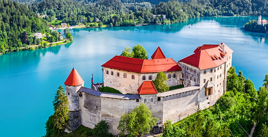 Château de Bled et lac de Bled