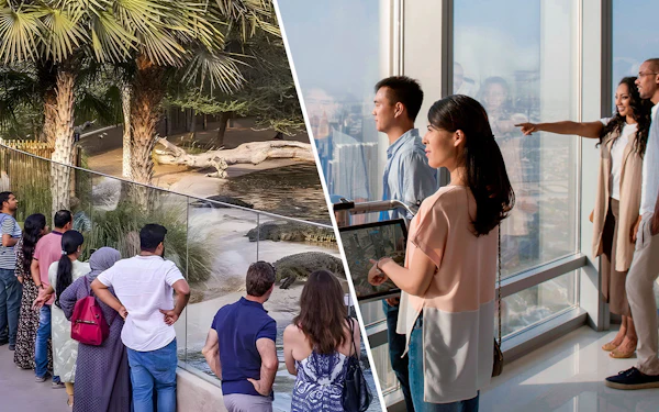 Combo: Dubai Crocodile Park + Burj Khalifa At the Top Tickets
