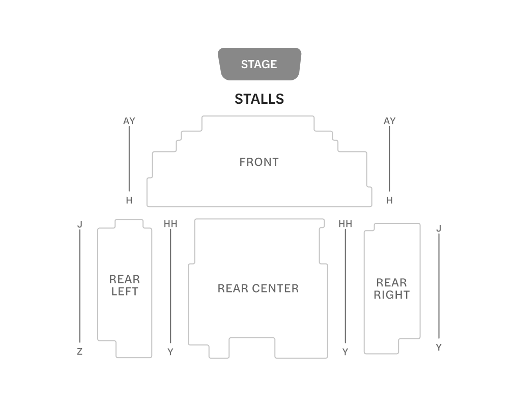 Abbildung des Parketts des Londoner Aldwych Theatre