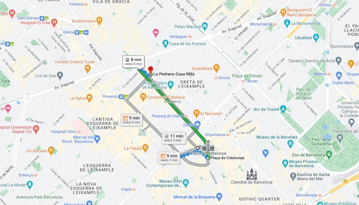 Getting to Casa Milà