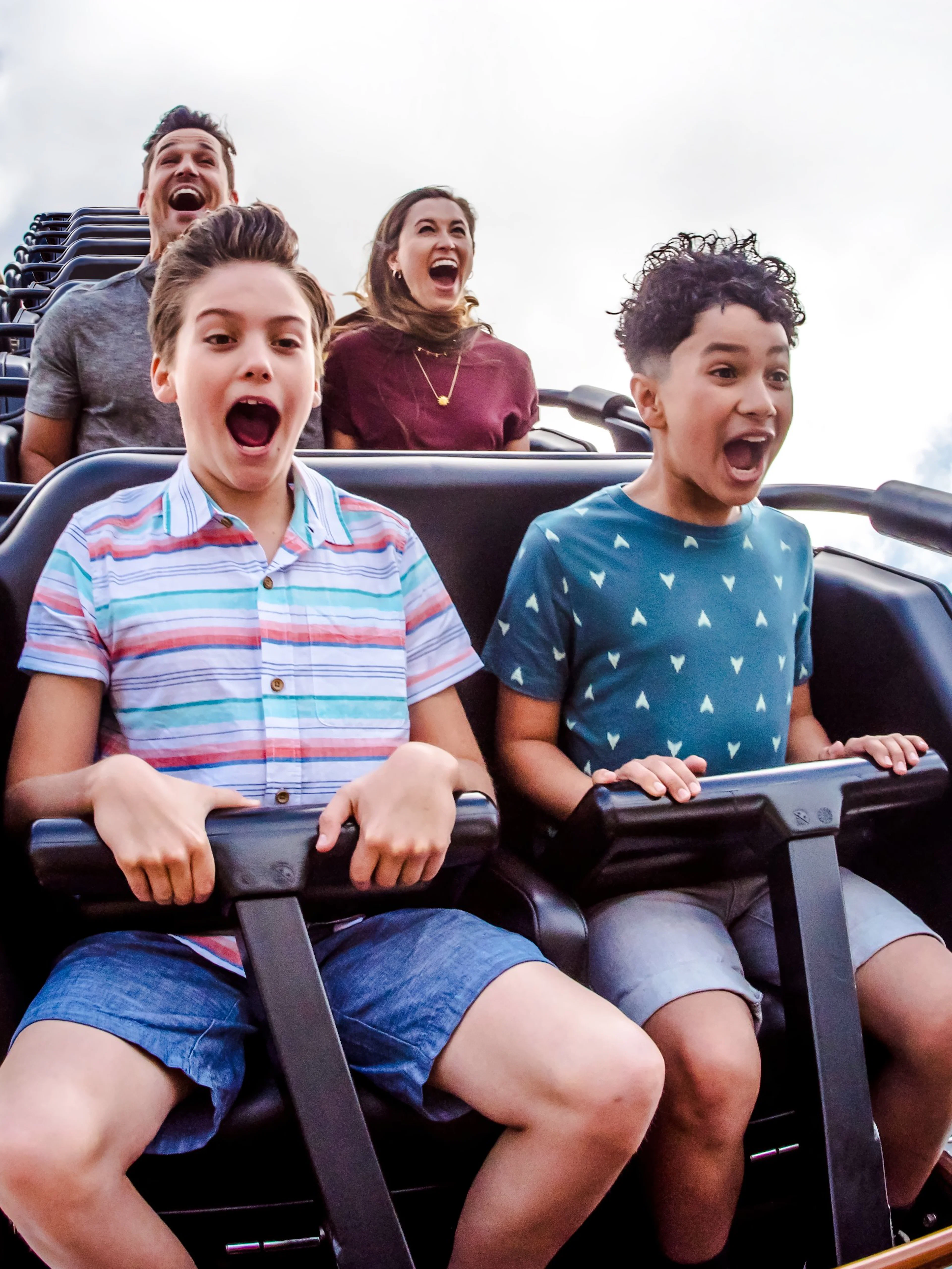Visitors enjoying the Texas Stingray ride at SeaWorld San Antonio.