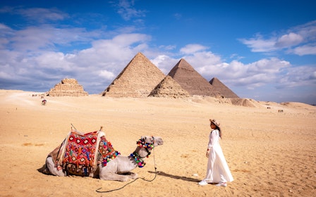 From Cairo: Full-Day Guided Tour of Giza Pyramids, Sphinx, Grand Egyptian Museum & Bazaar with Entry Tickets, Lunch & Hotel Transfers