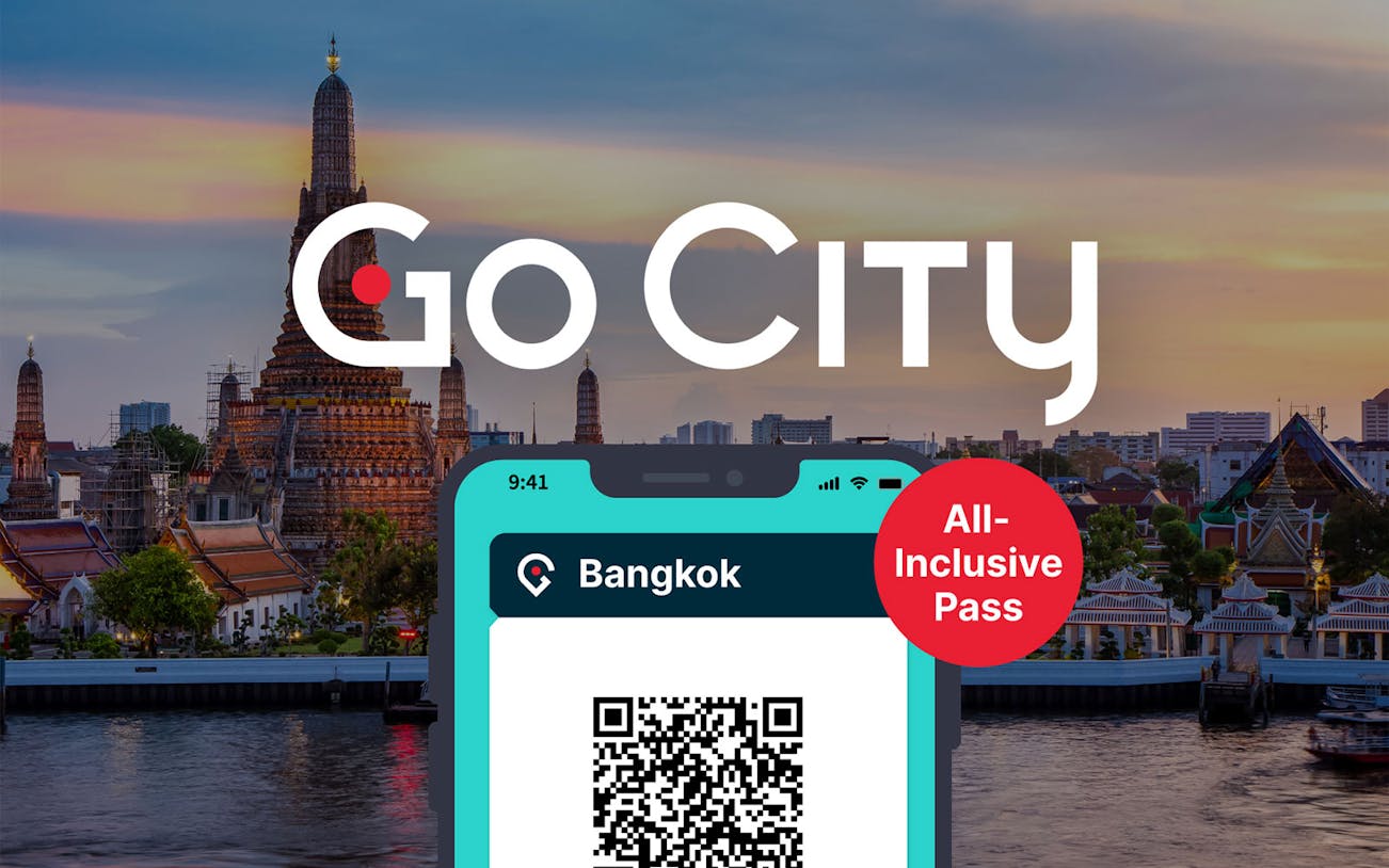 Go City Bangkok All-Inclusive Pass with Wat Arun in the background.
