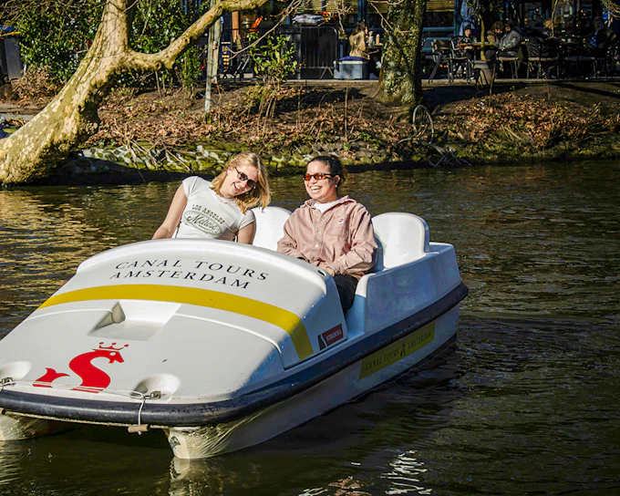 Amsterdam: 1-Hour Self-Drive Pedal Boat Rental from Leidseplein