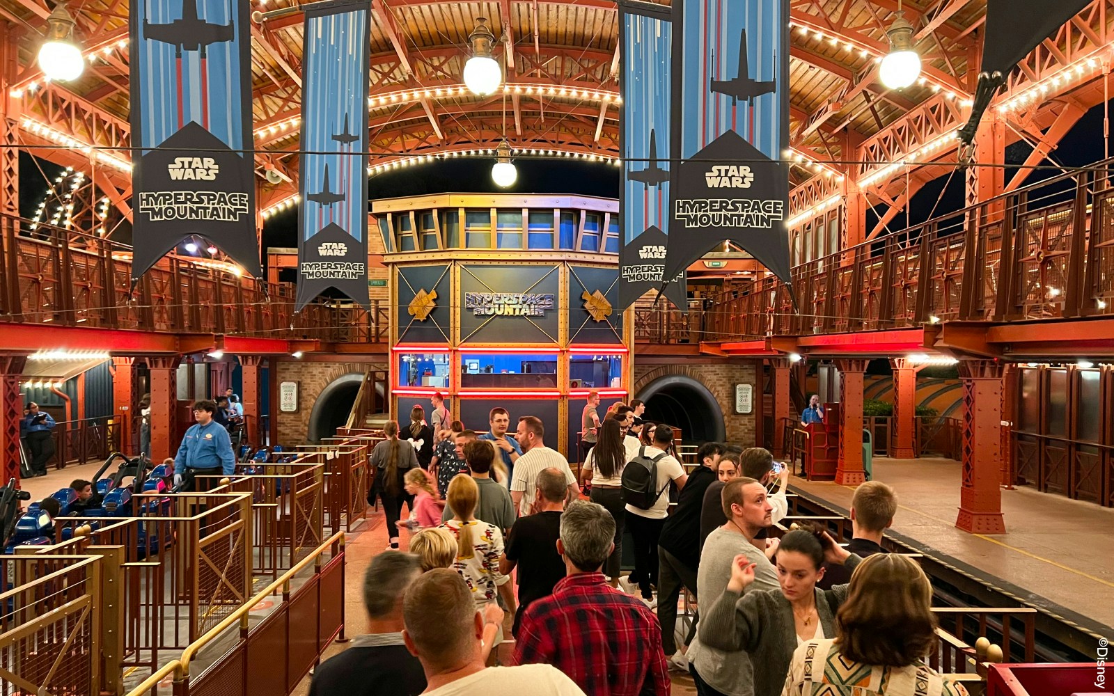 Star Wars Hyperspace Mountain roller coaster at Disneyland Paris.