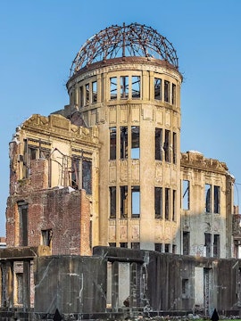 Atomic Bomb Dome at Hiroshima Peace Memorial Park, Japan.