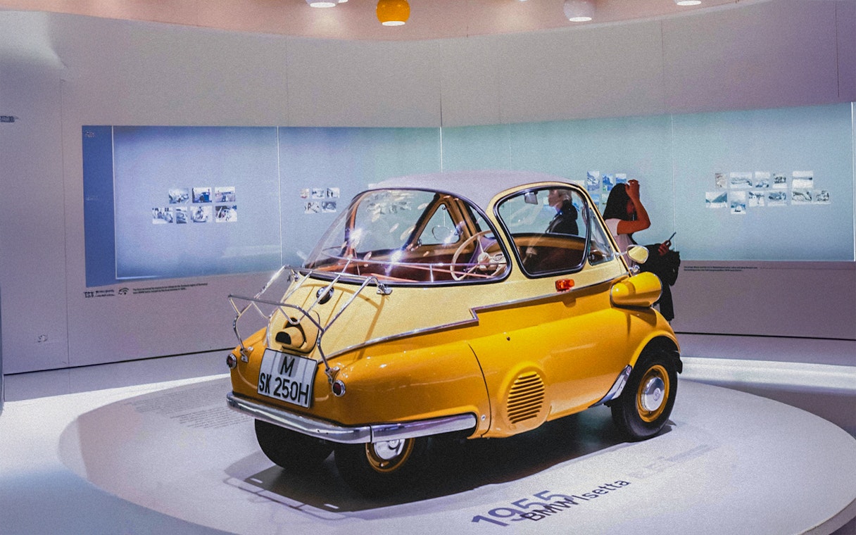 1955 BMW Isetta displayed at BMW Museum, Munich.
