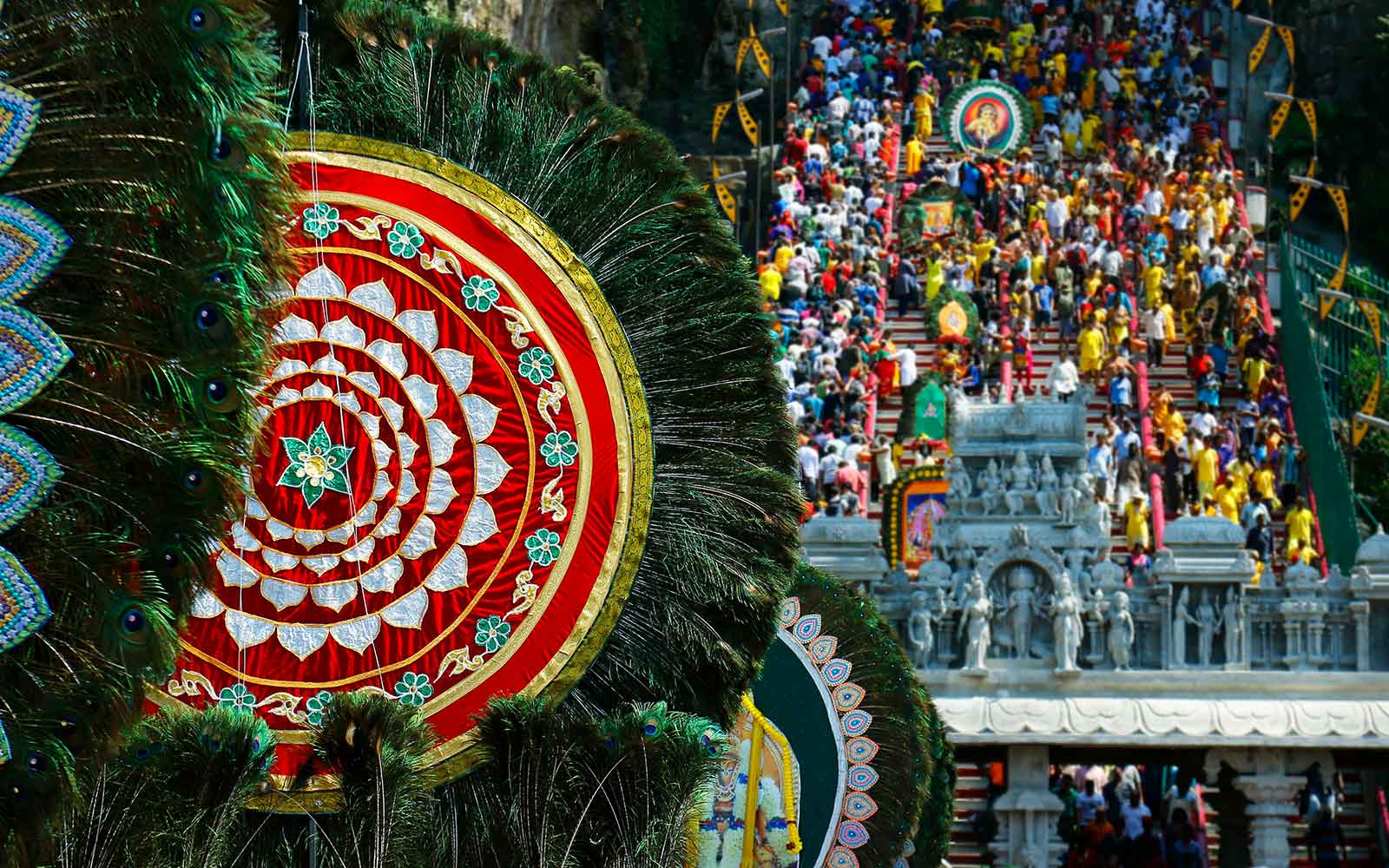 ceremony of thaipusam festival, at Batu cave, Kuala Lumpur ,Malaysia