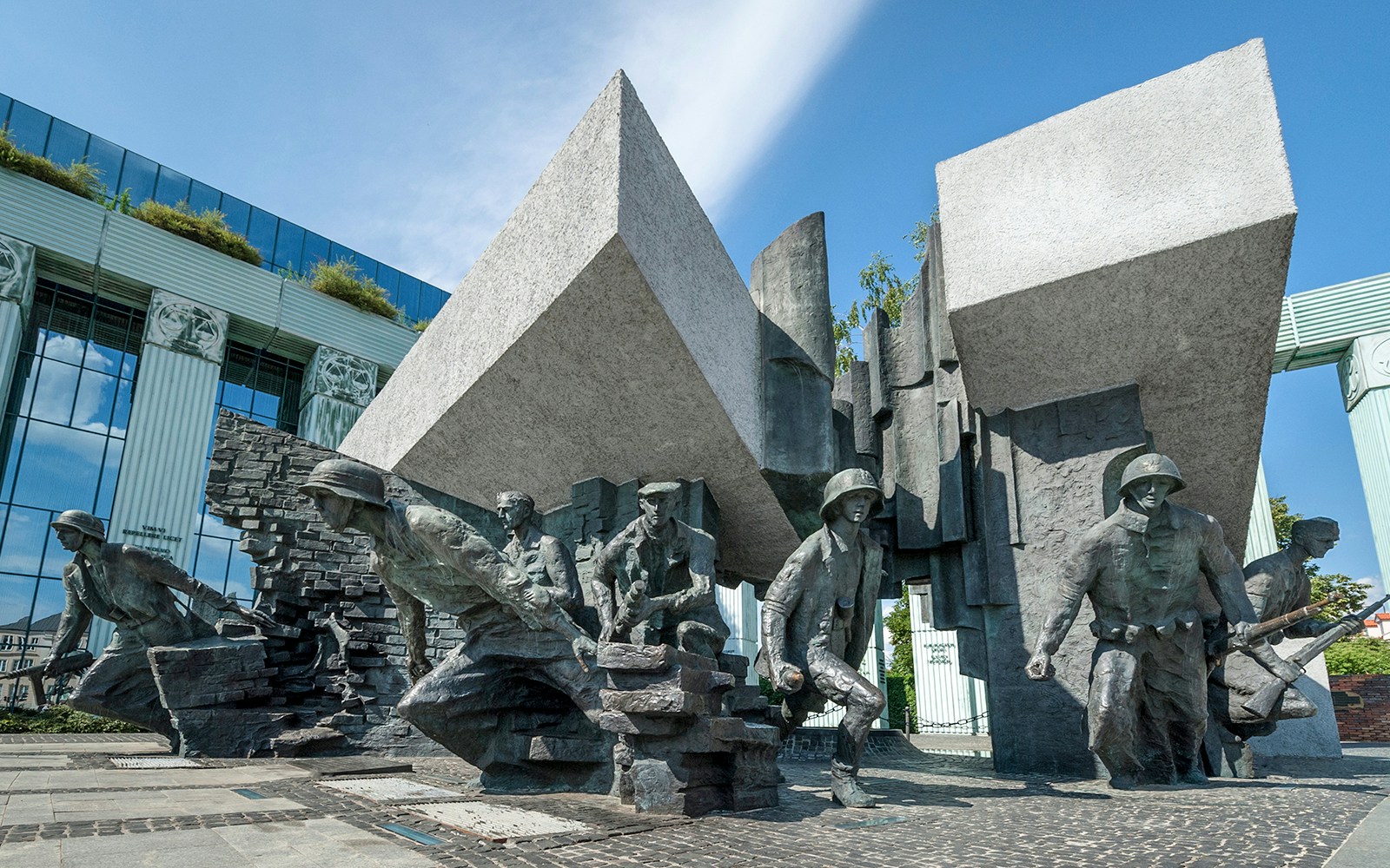 Warsaw Uprising Monument in Warsaw, Poland
