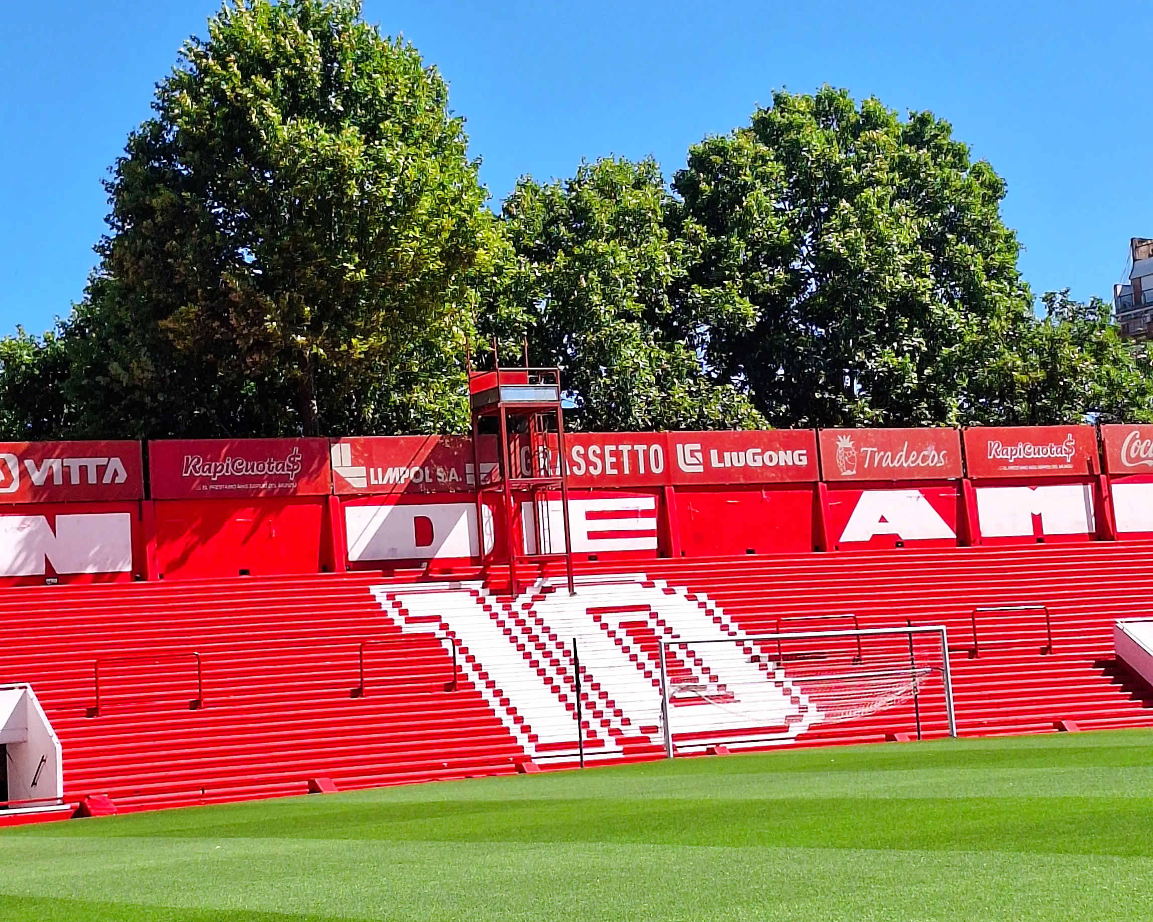 Stadium stands with number 10 at Argentinos Juniors, Buenos Aires.