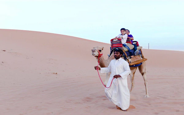 Camel Trekking at Ras Al Khaimah Bedouin Oasis Camp with transfers in RAK
