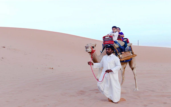Camel Trekking at Ras Al Khaimah Bedouin Oasis Camp with transfers in RAK