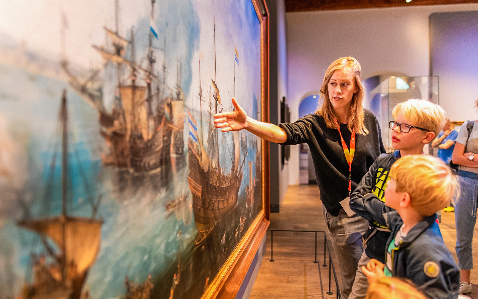 Republic at Sea exhibit at The National Maritime Museum showcasing historic maritime artifacts.