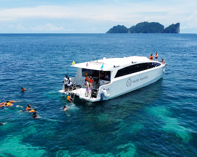 From Phuket: Phi Phi Island & Maya Bay Tour by Catamaran with Lunch & Hotel Transfers
