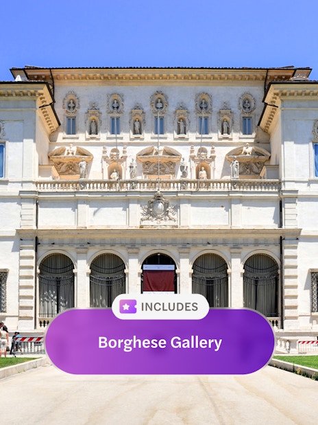 Borghese Gallery facade in Rome, included with Omnia Card and Roma Pass.