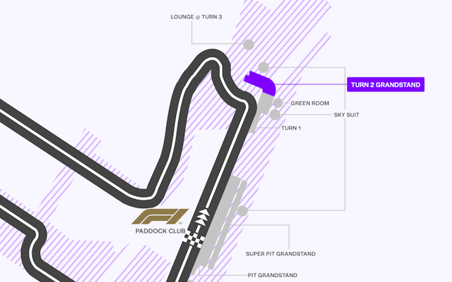 Tribunes voor de Grand Prix van Singapore