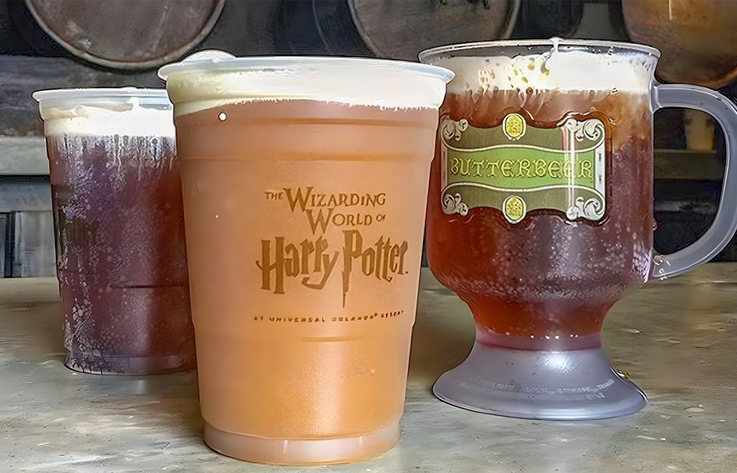 Butterbeer at the Wizarding World of Harry Potter, Universal Orlando.