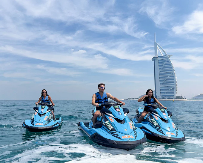 Self Drive Jet Ski Tour of Dubai with Guide, Free Photos, Videos & Cafe Treat