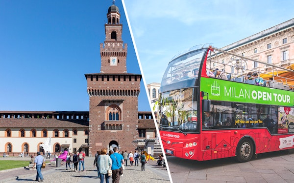 Combo: YesMilano City Pass: Attractions & Free Public Transport + 1-Day Hop-On Hop-Off Tour of Milan