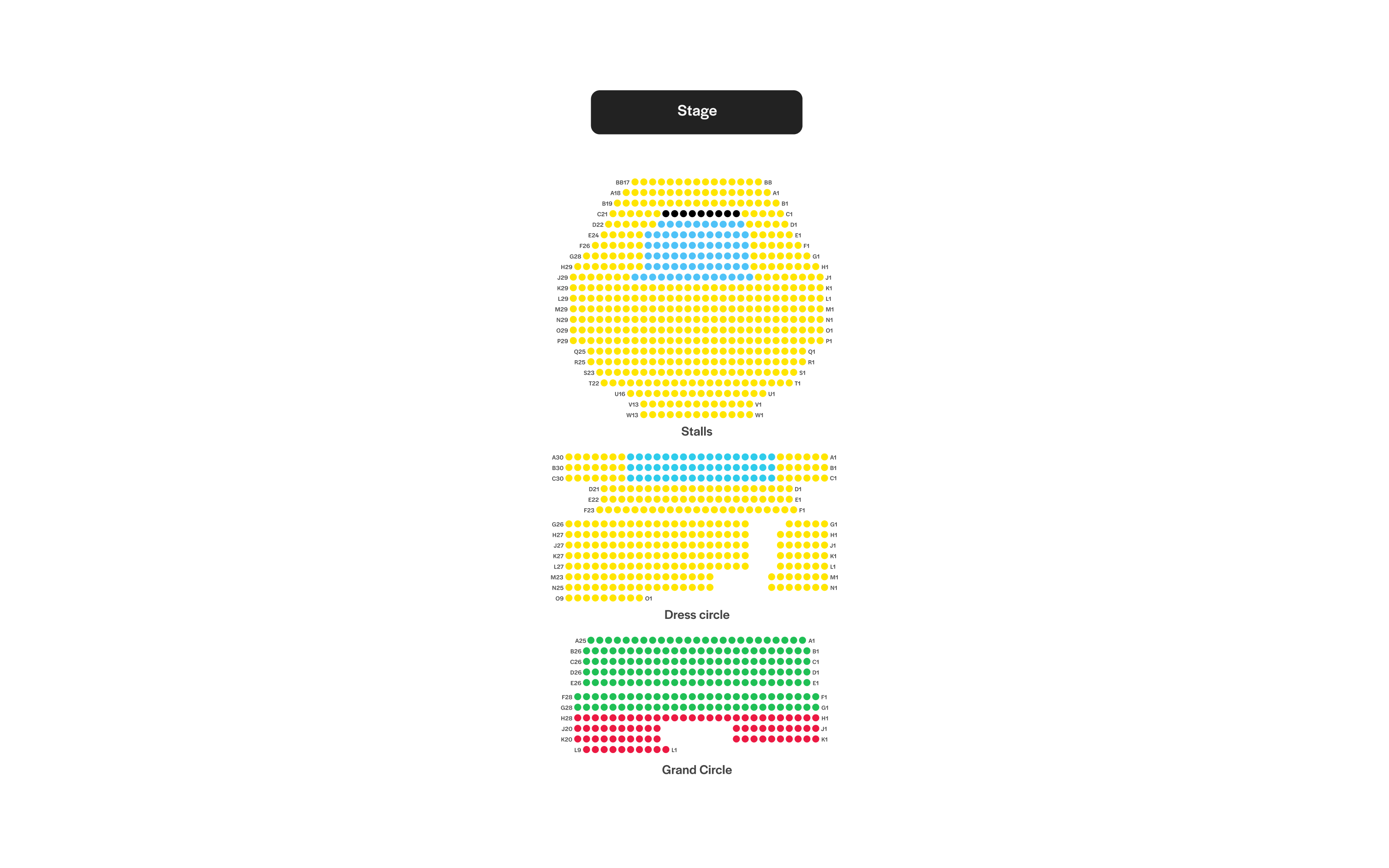 Savoy Theatre Seating Plan