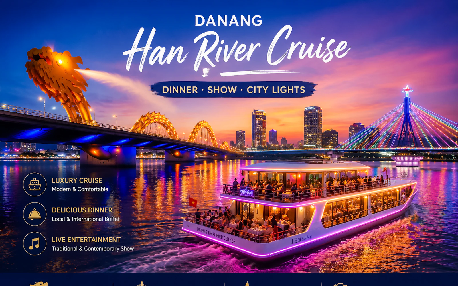 Da Nang: Han River Night Cruise