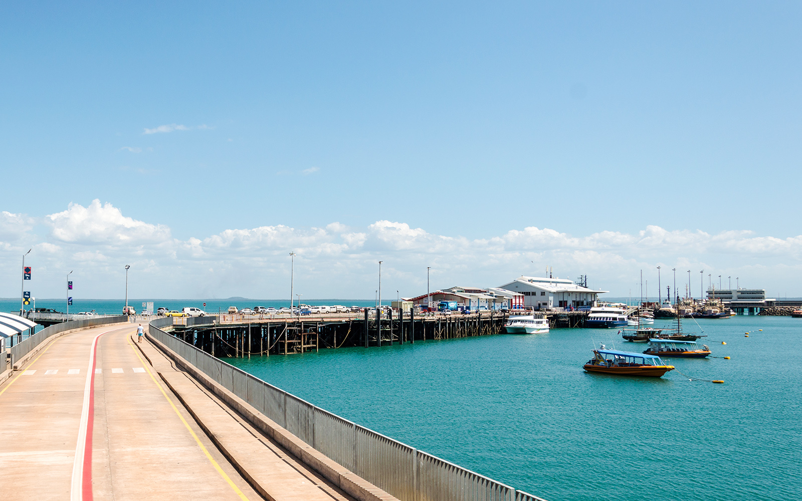 Paseo por el puerto de Darwin