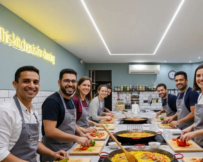 Barcelona Paella and Tapas Cooking Class with Sangria